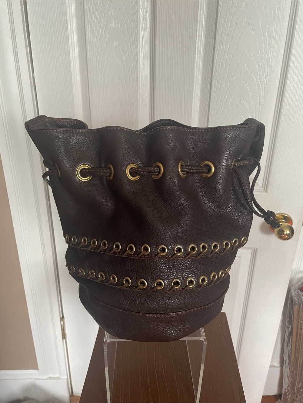 A Valentino Black Interior  Brown leather